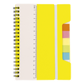A5 Notebook With Sticky Notes And Ruler