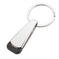 Tear Shaped Chrome Keychain