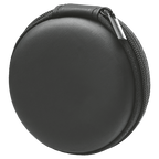 IND Aux Earphone with mic in round PU case