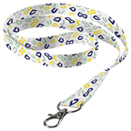 Sublimated Lanyard Double Side Sub with Lobster Ring