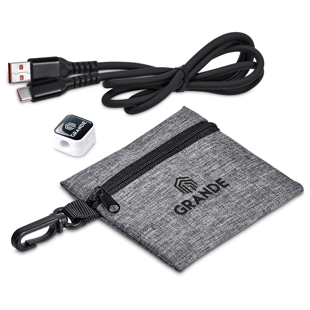Altitude Tale Charging Cable & Clip in Clip Pouch