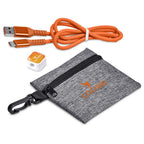 Altitude Tale Charging Cable & Clip in Clip Pouch