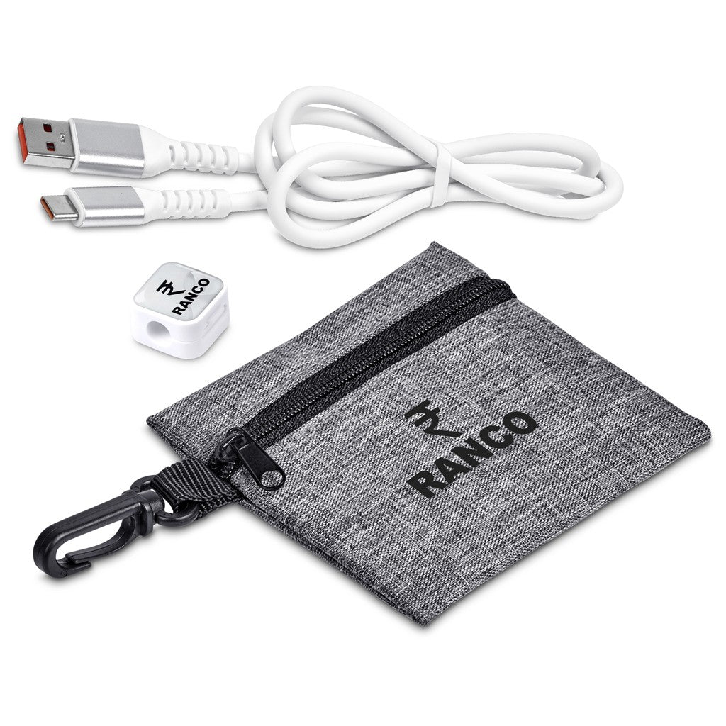 Altitude Tale Charging Cable & Clip in Clip Pouch