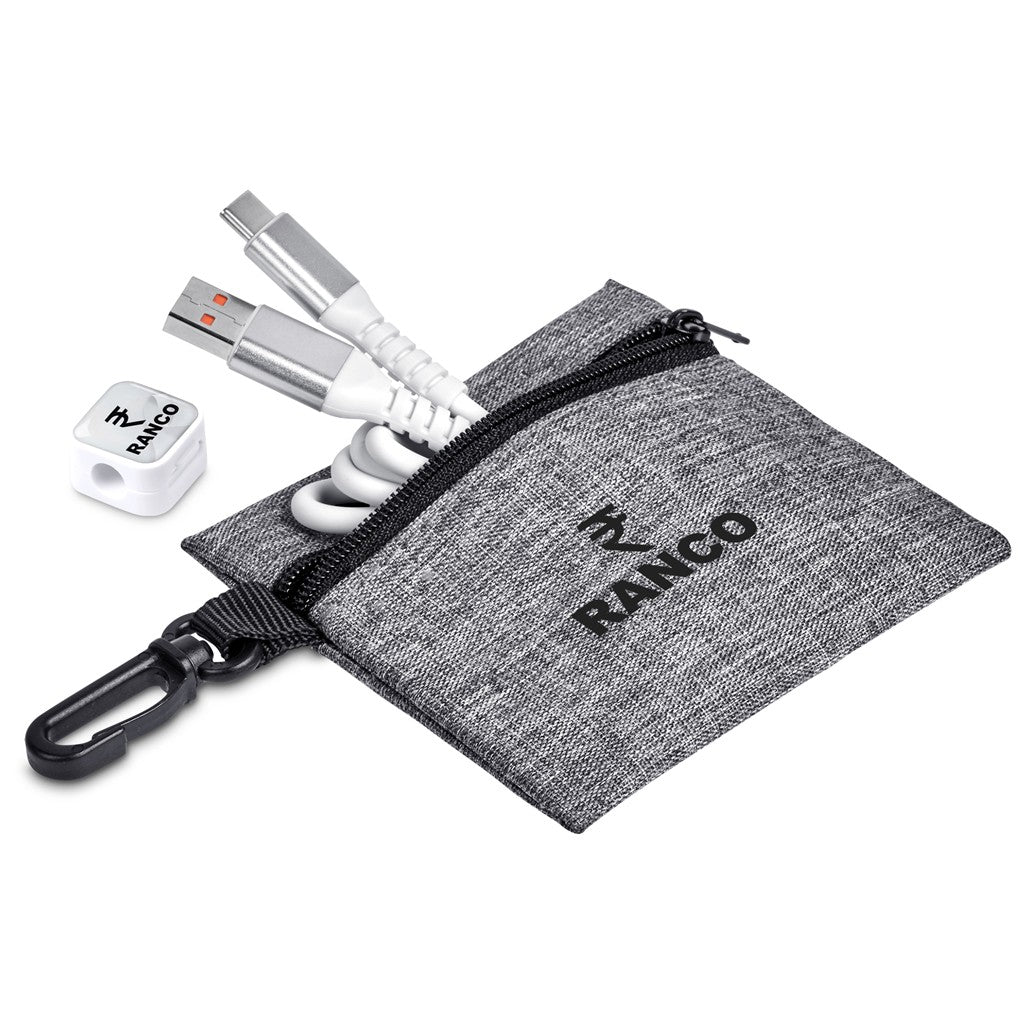 Altitude Tale Charging Cable & Clip in Clip Pouch