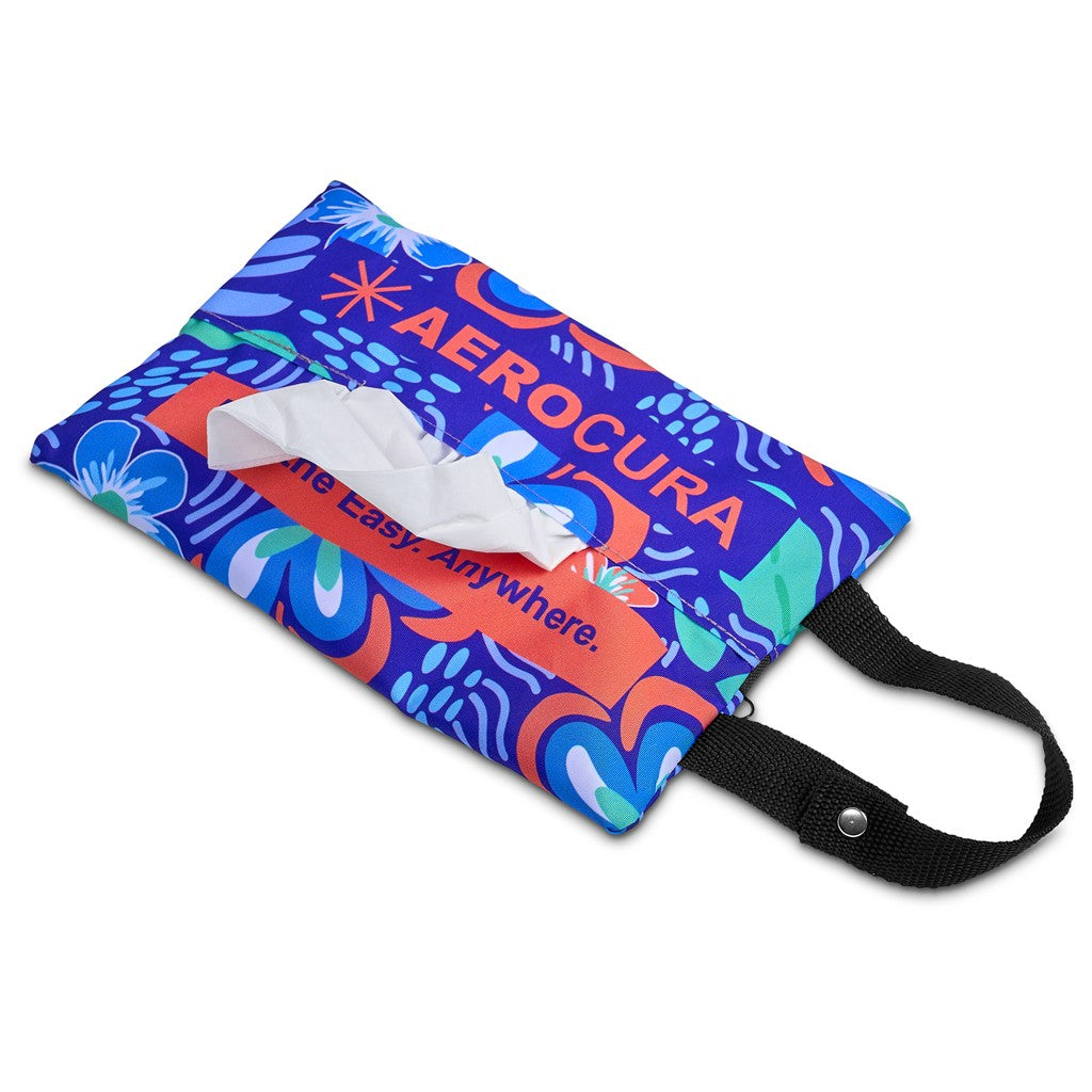 Pre-Production Sample Hoppla Hanki Polyester Travel Tissue Pouch